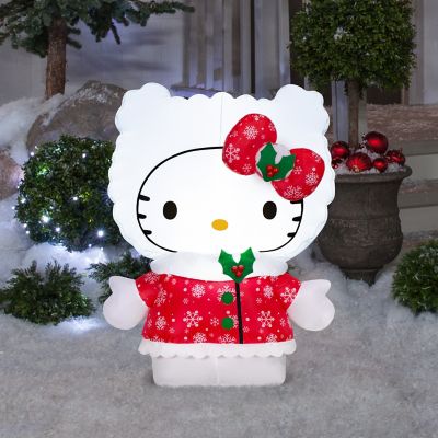 Image showing  Christmas Inflatable Hello Kitty in Snowflake Dress