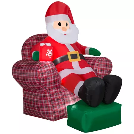 Gemmy Christmas Inflatable Santa in a Recliner Christmas Inflatables