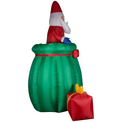 Image showing  Giant Animated Airblown Inflatable Santa in a Gift Sack