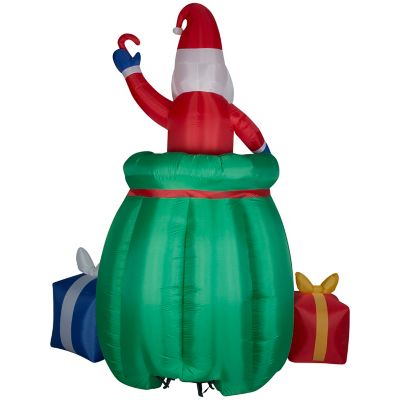 Image showing  Giant Animated Airblown Inflatable Santa in a Gift Sack