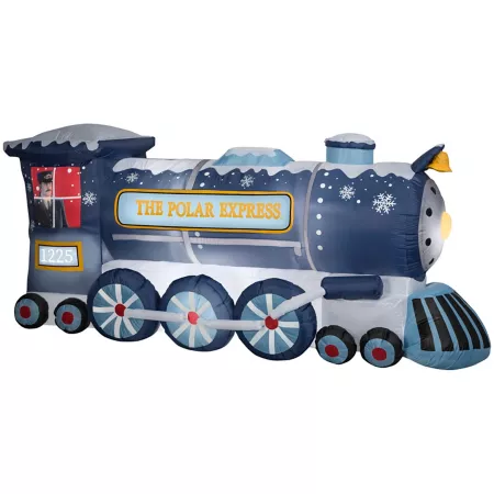 Gemmy Airblown Polar Express Colossal Train WB Christmas Inflatables