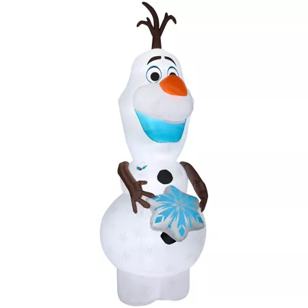 Gemmy Christmas Inflatable Olaf with Snowflake Christmas Inflatables