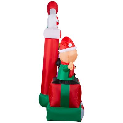 Image showing  Giant Christmas Inflatable Peanuts Gang Christmas Stage Scene