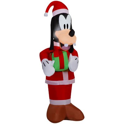 Gemmy Christmas Inflatable Goofy in Santa Suit