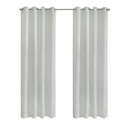 Image showing  Boucle Sheer Grommet Curtain Panel