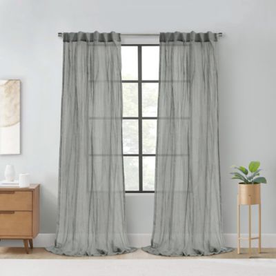 Habitat Paloma Sheer Dual Header Curtain Panel