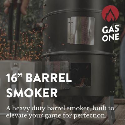 Image showing  16 in. Vertical Charcoal Smoker