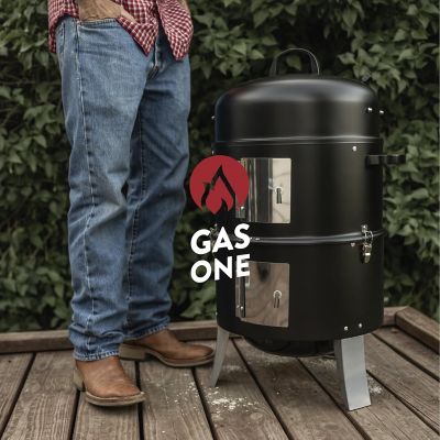 Image showing  16 in. Vertical Charcoal Smoker