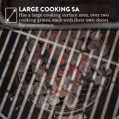 Image showing  16 in. Vertical Charcoal Smoker