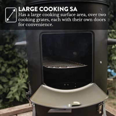 Image showing  18 in. Vertical Charcoal Smoker