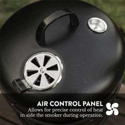 Image showing  18 in. Vertical Charcoal Smoker