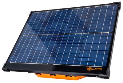 Gallagher S400 Solar Electric Fence Charger 4.0 Joule Solar Powered Energizer Powers Up to 60 Miles, 280 Acres of Fence