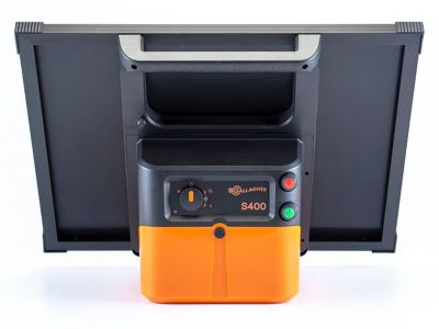 Image showing  4.0 Joule S400 Solar Electric Fence Charger, Solar Powered, Powers Up to 60 Miles, 280 Acres of Fence