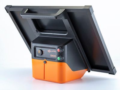Image showing  4.0 Joule S400 Solar Electric Fence Charger, Solar Powered, Powers Up to 60 Miles, 280 Acres of Fence