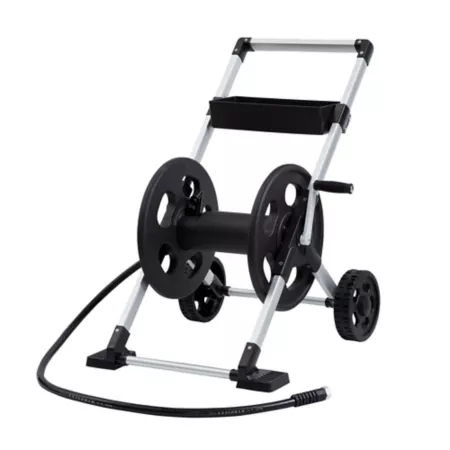 Liberty Garden Explorer 2-Wheel Aluminum Hose Cart 250 ft. Hose Reels & Storage