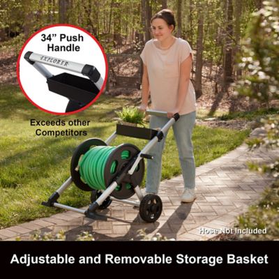 Image showing 5 th Liberty Garden 250 ft. Explorer 2 Wheel Aluminum Hose Cart