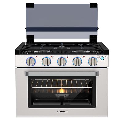 Camplux 17 in RV Outdoor Gas Range Oven with 3 Burners Cooktop for RV, RGS17MSF, Stainless steel