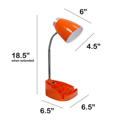 Image showing  Flexible Gooseneck Organizer Desk Lamp with Tablet Stand