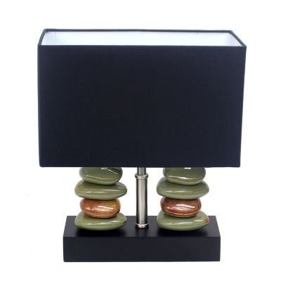 Lalia Home Contemporary Tranquil Stone Table Lamp