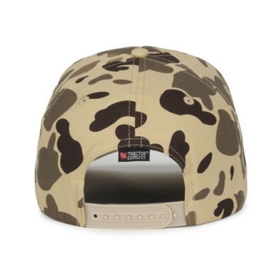 Image showing  Vintage Camo Patch 5-Panel Snap Back Cap
