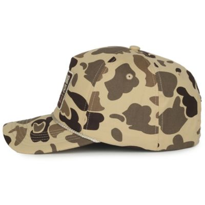 Image showing  Vintage Camo Patch 5-Panel Snap Back Cap