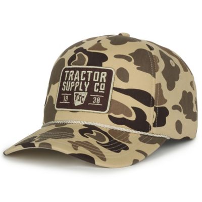 Image showing  Vintage Camo Patch 5-Panel Snap Back Cap