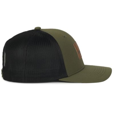 Image showing  Leather Patch 6-Panel Snap Back Cap