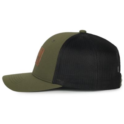 Image showing  Leather Patch 6-Panel Snap Back Cap