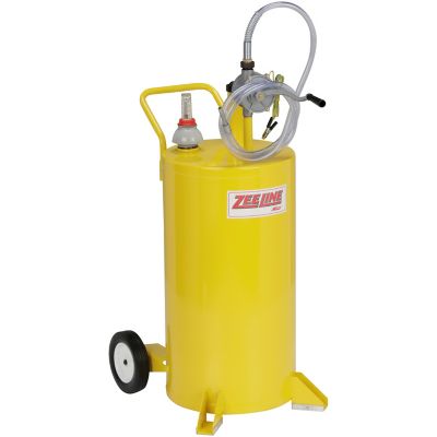 Zeeline by Milton 25 gal. Diesel Fuel Caddy with 2 Way Rotary Pump- Yellow