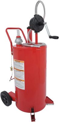 Zeeline by Milton 25 gal. Diesel Fuel Caddy with 2 Way Rotary Pump- Red