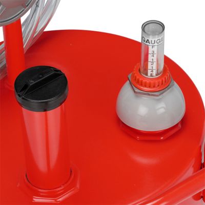 Image showing  25 gal. Diesel Fuel Caddy with 2 Way Rotary Pump, Red