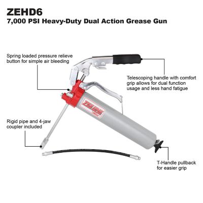 Image showing  7,000 PSI Heavy-Duty Dual Action Grease Gun