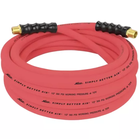 Milton ULR 1/2 in ID x 25 ft 1/2 in MNPT Ultra-Lightweight Durable Air Hose for Extreme Environments Air Hoses