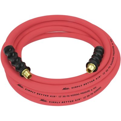 Milton ULR 1/2 in. ID x 25 ft., 3/8 in. MNPT, Ultra-Lightweight Durable Air Hose for Extreme Environments