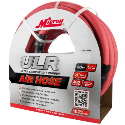 Image showing  ULR 1/2 in. ID x 50 ft., 1/2 in. MNPT, Ultra-Lightweight Durable Air Hose for Extreme Environments