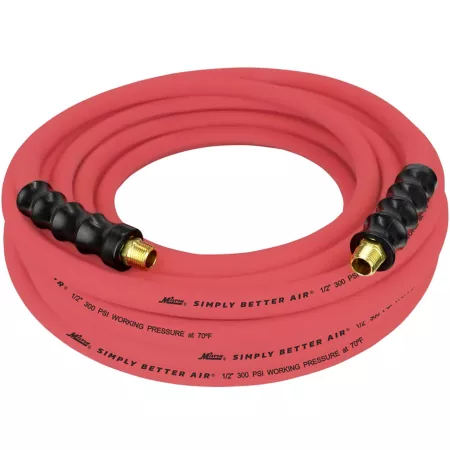 Milton ULR 1/2 in ID x 50 ft 3/8 in MNPT Ultra-Lightweight Durable Air Hose for Extreme Environments Air Hoses