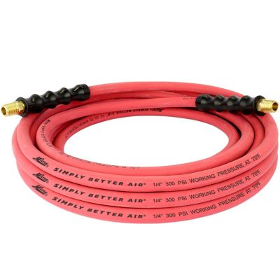 Milton ULR 1/4 in. ID x 25 ft., 1/4 in. MNPT, Ultra-Lightweight Durable Air Hose for Extreme Environments