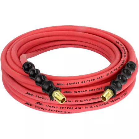 Milton ULR 1/4 in ID x 50 ft 1/4 in MNPT Ultra-Lightweight Durable Air Hose for Extreme Environments Air Hoses