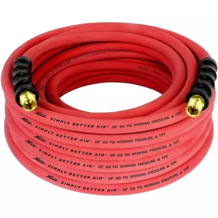 Milton ULR 3/8 in ID x 50 ft 3/8 in MNPT Ultra-Lightweight Durable Air Hose for Extreme Environments Air Hoses