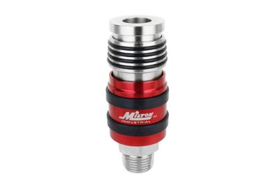 Milton 2 in. ONE Universal Safety Exhaust Coupler, 1/2 in. MNPT x 1/2 in. Body Flow