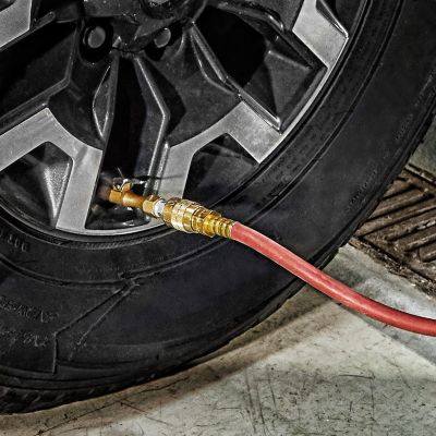 Image showing 7 th Milton EZ-Lock Euro Air Chuck, Heavy Duty Brass, 175 PSI, Open Flow