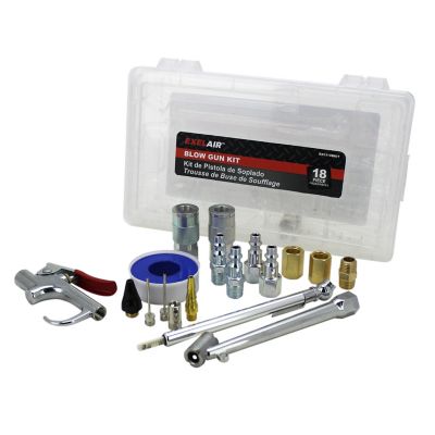 Image showing  EXELAIR 18-PC Blow Gun and Air Accessory Kit