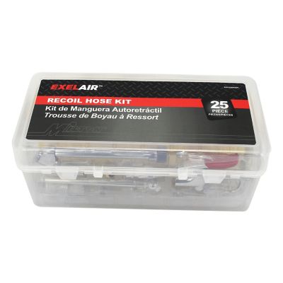 Image showing  EXELAIR 25-PC Recoil Hose and Air Accessory Kit