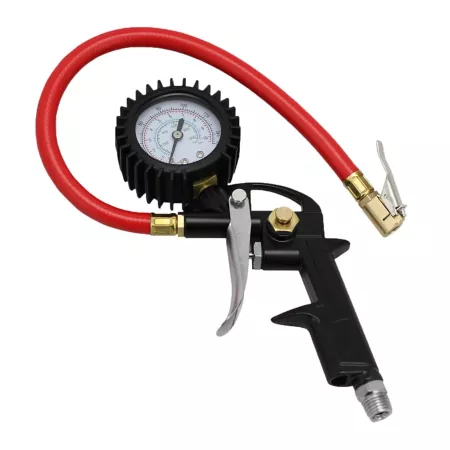 Milton EXELAIR Analog Tire Inflator Pressure Gauge Easy-Clip Air Chuck 13" Hose 0-150 PSI Tire Inflators