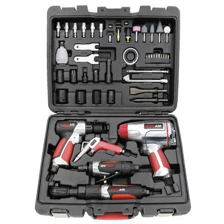 Milton EXELAIR Professional Pneumatic Tool Kit 50 Pieces Air Impact Wrenches