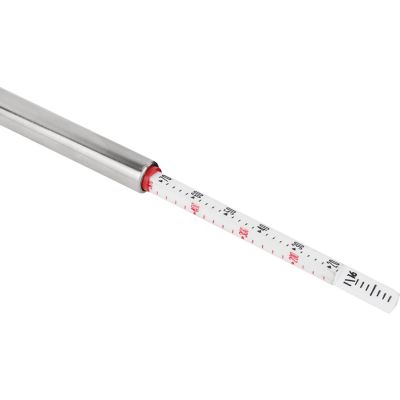 Image showing  Tire and Tread Pencil Gauge, 10-70 PSI, Single Ball-Head Air Chuck, Nickel Plated Brass