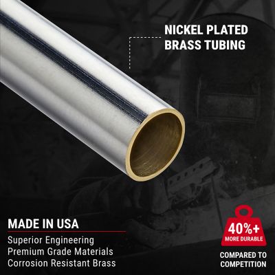 Image showing 5 th Milton Tire and Tread Pencil Gauge, 10-70 PSI, Single Ball-Head Air Chuck, Nickel Plated Brass