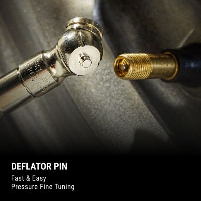 Image showing 8 th Milton Tire and Tread Pencil Gauge, 10-70 PSI, Single Ball-Head Air Chuck, Nickel Plated Brass