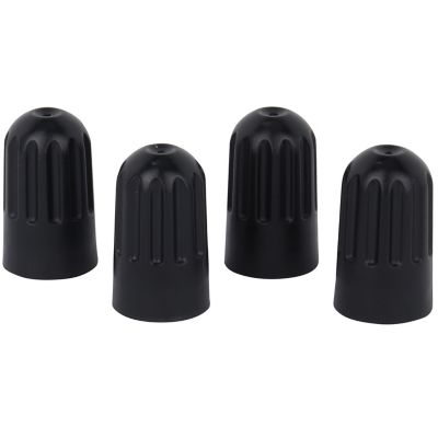 Milton Tire Stem Valve Cap, TPMS Valve Caps Black, 4 Pieces