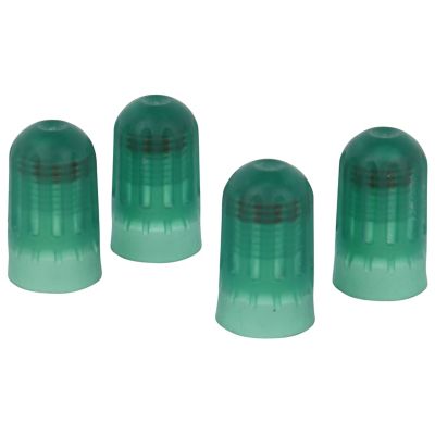 Milton Tire Stem Valve Cap, TPMS Valve Caps Green, 4 Pieces